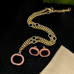 Candy Pink Women Charm Hollow Light Rings vrouwelijke ovale kettingen Lady Gold verstelbare armbanden