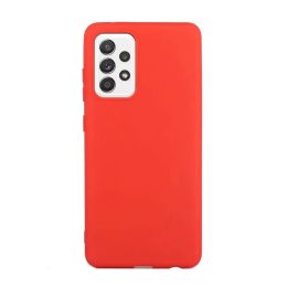 Candy Solid Color Silicone Case voor Samsung Galaxy A13 A23 A33 A53 A73 A52S 4G 5G Coque Coque Ultra Dunne Mat Soft TPU Achteromslag