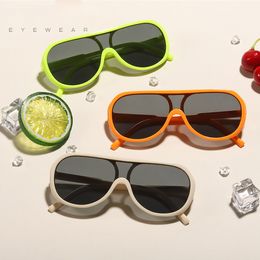 Candy Quadratische Sonnenbrille Kinder UV400 Sonnenbrille Großen Rahmen Brillen für Jungen Mädchen Shades De Sol Großhandel