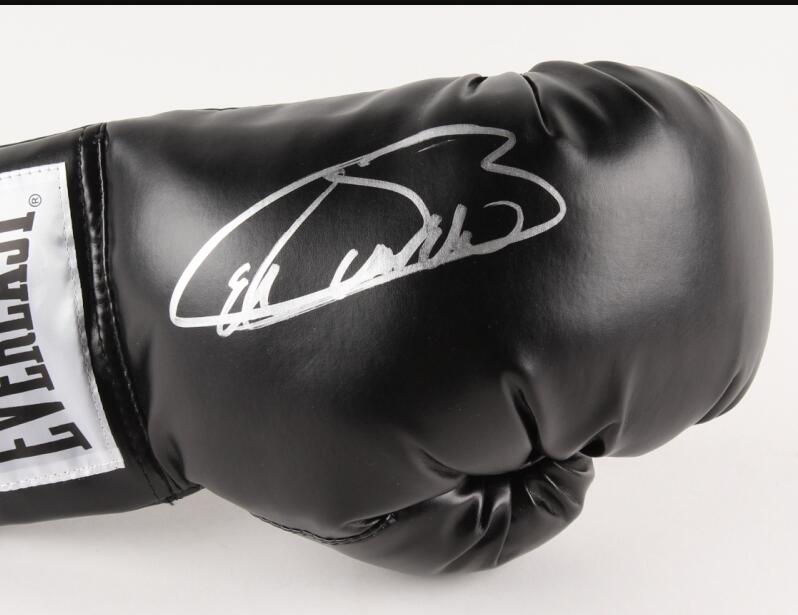 Canelo Alvarez ADRIEN BRONER Mike Materials Signé Autographe signé Gants de boxe auto autographiés