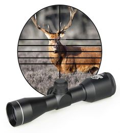 Canis Latrans promoción táctico 4x32 Rifle telescopio con soporte para caza tiro buena calidad CL102552925498