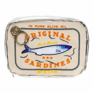 Sardines en conserve Femmes Voyage Sac cosmétique mignon Sac de toilette créatif portable Fi Zipper Multi-Functi pour le week-end Vancati W8TB #