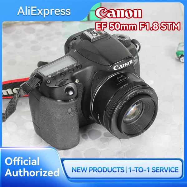 Canon EF 50mm F1.8 STM objectif d'appareil photo reflex numérique plein cadre objectif principal Autofocus à grande ouverture pour objectif Animal Portrait 90D 5D4 6D2 240115
