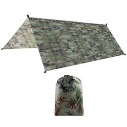 Canopy Tarp Gemakkelijk te dragen Lichtgewicht Zonnescherm Camping Tarp Travel Tent Smooth Simple Floor Mat Travel Tent voor Strand H220419