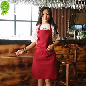 Tabliers en toile Ménage Cuisine Outil pour Femme Hommes Chef Tablier de Travail Grill Restaurant Bar Boutique Cafés Beauté Ongles Studios Uniforme