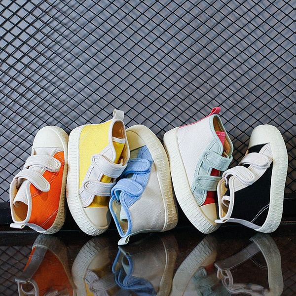Canvas Baby Kids Chaussures Running Blanc Blanc Rose Couleur Boys Boys Boys Toddler Sneakers Enfants Chaussures décontractées Foot Protection J2BM #