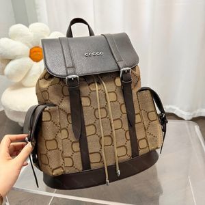 Canvas Backpack Luxe Designer Backpacks Mens Letters Shouder Bag Dames Book Bag Drawing Back Pack Pruse Flap Pocket Lederen Travel Bags
