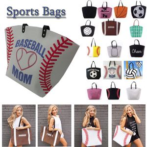 Sac en toile fourre-tout de Baseball sacs de sport sac de softball décontracté Football Football basket-ball coton sac fourre-tout en toile