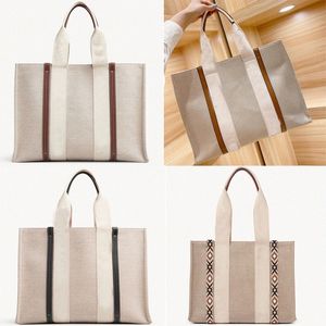 3 maten Dames WOODY Totes handtassen boodschappentas handtas topkwaliteit canvas mode linnen Grote strandtassen luxe designer reizen CrossbM4oo #