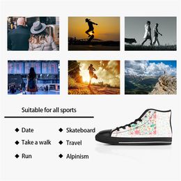 Canvas-FreizeitschuheSneakers Benutzerdefinierte Herrenschuhe Damenmode Gelb Mid Cut Atmungsaktive Wanderschuhe Jogging-Trainer888975