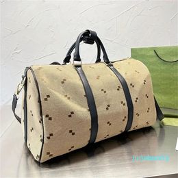 Canvas Plunjezakken Reiszakjes Totes Bag Mannen Bagage Portemonnee Schoudertas Crossbodytas Leren band Treinkoffers