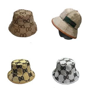 Canvas heren ontwerper cap emmer hoed denim dames caps bob reis borduurwerk hoeden ontwerpers vrouwen zomer strand casquette luxe vrouwelijke charme fa120 h4
