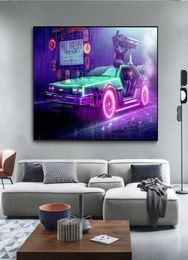 Canvas Movie Pictures Back to the Future Movie Poster Prints Living Room Decorations Wall Art Pictures Frameless Pictures1821149