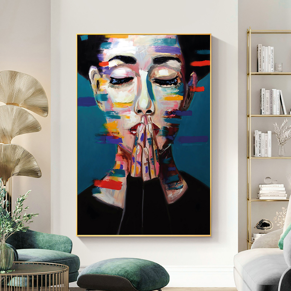 Canvas Painting Abstract Graffiti Art Fashion Girl Modern Nordic Figure Posters Prints Wall Art For Living Room Home Decor