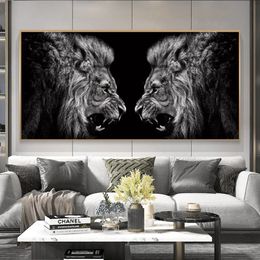 Canvas schilderij dierlijke leeuw kamer decor foto print poster muur kunst schilderijen modulaire artwrok