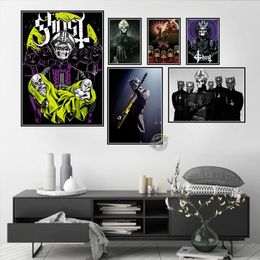 Canvas Schilderij Beroemde Band Abstracte Grappige Wall Art Prints Foto 'S Voor Koffiehuis Bar Posters Moderne Woonkamer Home Decor Gift w06