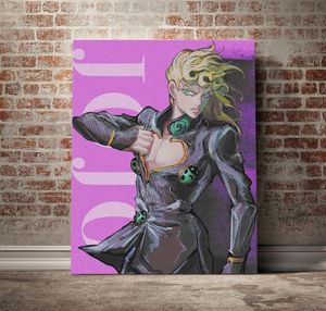 Peinture sur toile Giorno Giovanna Art mural HD Jojo S Bizarre impression affiche Anime rôle décor à la maison moderne chambre modulaire photos 7833690