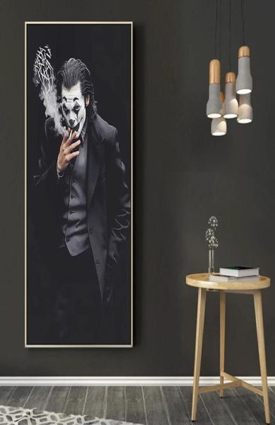 Toile peinture de style moderne beau homme joker affiche du film art des affiches nordiques et imprimés images murales pour le salon déco8568797