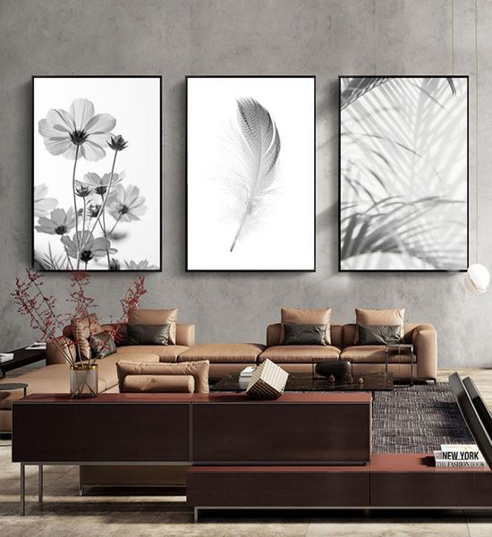 Pintura en lienzo, decoración nórdica, póster de flor de peonía rosa e impresión de amor, arte de pared, imagen Floral, decoración del dormitorio, decoración del hogar 6967073