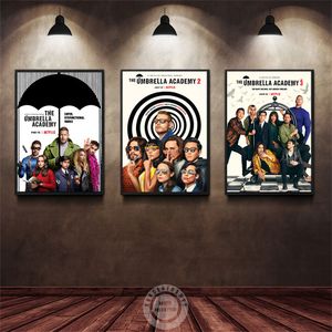 Canvas schilderij The Umbrella Academy Season 3 Poster Nieuwe tv -serie Wall Art Gifts Posters Comdy Drama Pictures Prints Room Decoratie Decor Pictures For Club Unframe