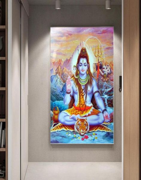 Toile peinture affiches murales imprime le dieu hindou mur Art photos pour salon enfants chambre décoration salle à manger Restaurant el maison 5015915