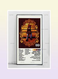 Pintura en lienzo de West Donda Twisted Life of Pablo, álbum de estrellas, carteles e impresiones, imagen de pared, arte para decoración de la habitación del hogar, sin marco 3206056