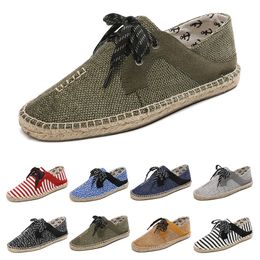 Canvas Schoenen Ademend Stro Hennep Touw Mens Dames Big Size 36-44 EUR Mode Ademend comfortabel zwart wit Groen Casual Negen 17