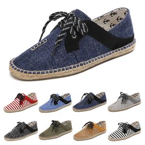 canvas schoenen ademend stro hennep touw heren dames groot formaat 36-44 EUR mode ademend comfortabel zwart wit groen casual negen