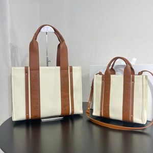 Toile Shopping sac fourre-tout sacs à bandoulière femmes grande capacité sacs à main de voyage poche intérieure fente réglable bracelet en cuir lettre impression fourre-tout sac à main