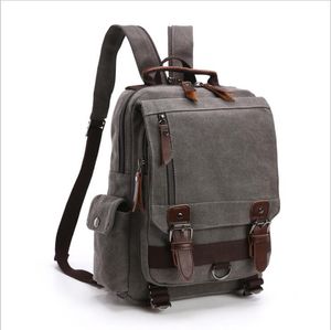 HBP canvas vrouwen mannen rugzak stijl reizen bagage tas enkele riem twee riem taille tas