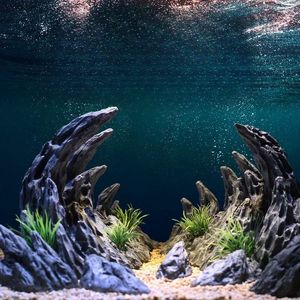 Paisaje de cañón pecera simulación Seiryu piedra paisaje rocalla decoración garra pequeños adornos acuario Valle resina 240124