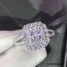CAOSHI classique bague de fiançailles conception AAA blanc cubique Zircon femme femmes alliance CZ anneaux bijoux