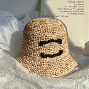 Cap Bucket Designer Wide Brim Chapeaux Réglable Paille pliable pliable à la main Hat de plage Vacon Caps Sunshade pour les sorties