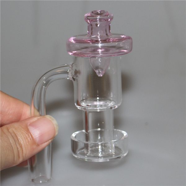 Capuchon de fumer en forme de clou de quartz inférieur 10mm / 14mm / 19mm mâle femelle Domeless Quartzs banger pour verre bongs dab rig