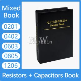 Condensatorweerstand gemengd boek 0201 0402 0603 0805 1206 1% SMD-chipweerstand 0R-10m Capaciteitsassortimentskit Monster Set