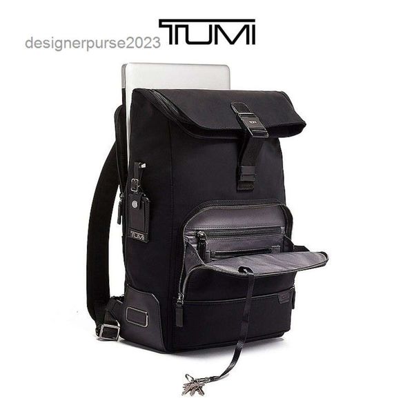 Capacité Harrison Backpack Bookbag Sacs Tumiis Designer Large Mens Business Fashion Fonction Sac Sac Minimaliste imperméable Roll Top Top 6602021D