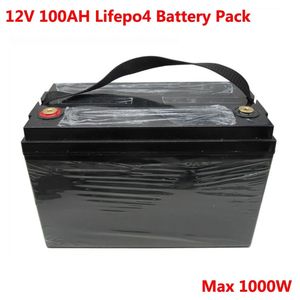 Capacité Li batterie de bateau à moteur 12V 100Ah Lifepo4 batterie au Lithium Rechargeable étanche pour le remorquage de moteur ou le Yacht