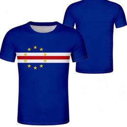 Camiseta juvenil masculina de Cabo Verde, camiseta personalizada con nombre y número de país, bandera de la nación cv, impresión universitaria portuguesa, isla po cl319w