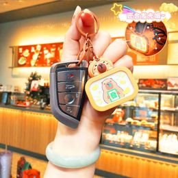 Capibala mini TV Pendant Keychain Doll Band Bag de livre cadeau Pendre Creative Dollchain