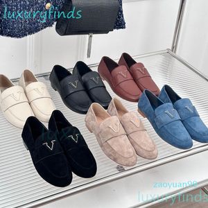 Capri Loafer met open rug Dames loafers 100% echt leer Muilezels pantoffel designer schoenen luxe Muilezels Platte schoenen Geklede schoenen maat 35-42 Leren zool opvouwbare schoenen