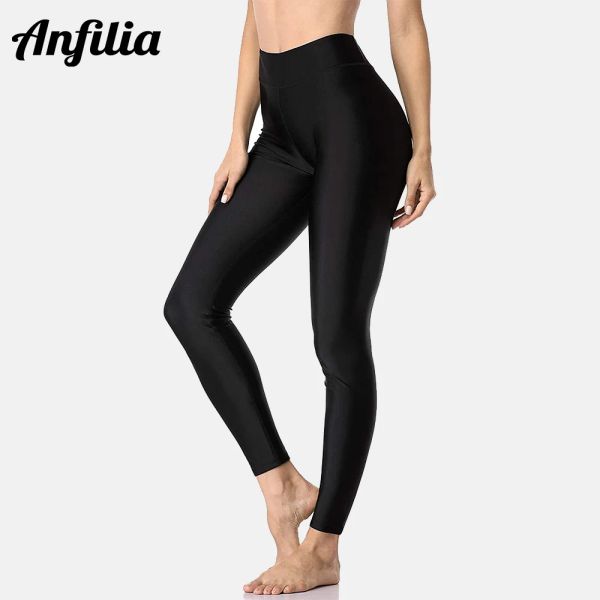 Capris Anfilia Pantalon de natation pour femme taille haute, legging de bain, collant de bain