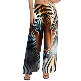 Capris caspian tigre pantalon femmes grand chat imprimé Streetwear pantalon taille haute Sexy pantalon large cadeau d'anniversaire
