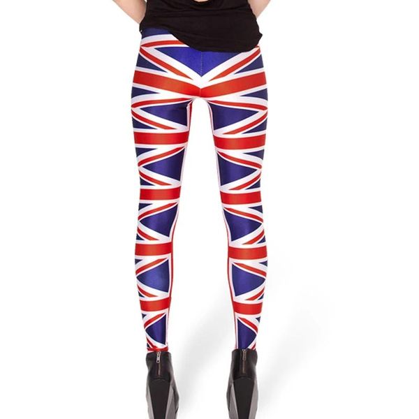 Capris mode nouveau Design spécial femmes la galaxie Union Jack Cloection impression vêtements féminins Fiess femmes Leggings Gl88