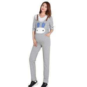 Capris Maternité Salopette Pantalon Longue Grossesse Bretelles Vêtements Pour Femmes Enceintes Sangle Ceinture Bavoir Pantalon Printemps Automne Combinaisons