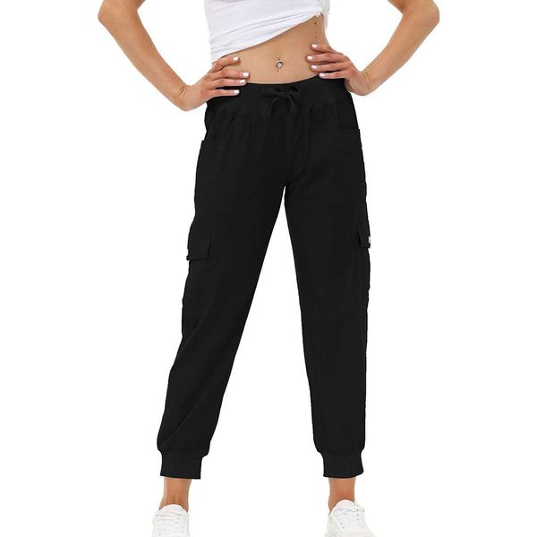 Capris Multi Cargo Mujer Cintura suelta Ropa de calle Pantalones Pocket Tactics Pantalón Hip Hop Pantalones de chándal de alta calidad # g HDK230703