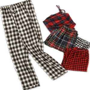 Capris Plaid Design chaud hiver pantalons de couchage pour femmes coton flanelle pantalons longs Homewear salon porter Pama pantalon pyjama Femme