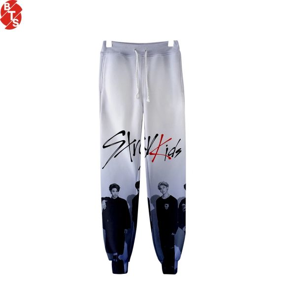 Capris Stray Kids pantalones de chándal con estampado 3D para mujeres/hombres estilo Kpop pantalones de chándal 2019 gran oferta Casual ropa de calle de moda pantalones largos