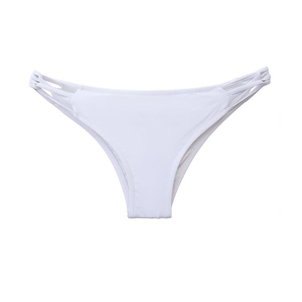 Capris Venta al por mayor Bikinis para mujer Tanga inferior Traje de baño sexy Traje de baño vintage Biquini brasileño negro Fruncido Bikini descarado Tanga blanca