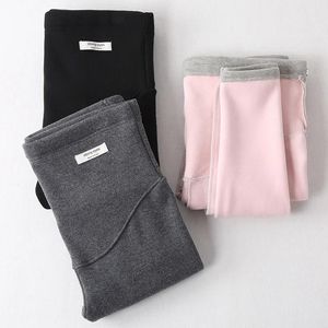 Capris-pantalones de terciopelo de invierno para mujeres embarazadas, mallas de maternidad, ropa cálida, pantalones gruesos para embarazo