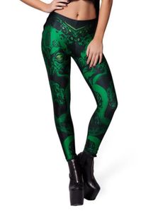 Capri Vrouwen Galaxy Legging Groene Legging Broek Zwart Melk Leggins Dames G L1470